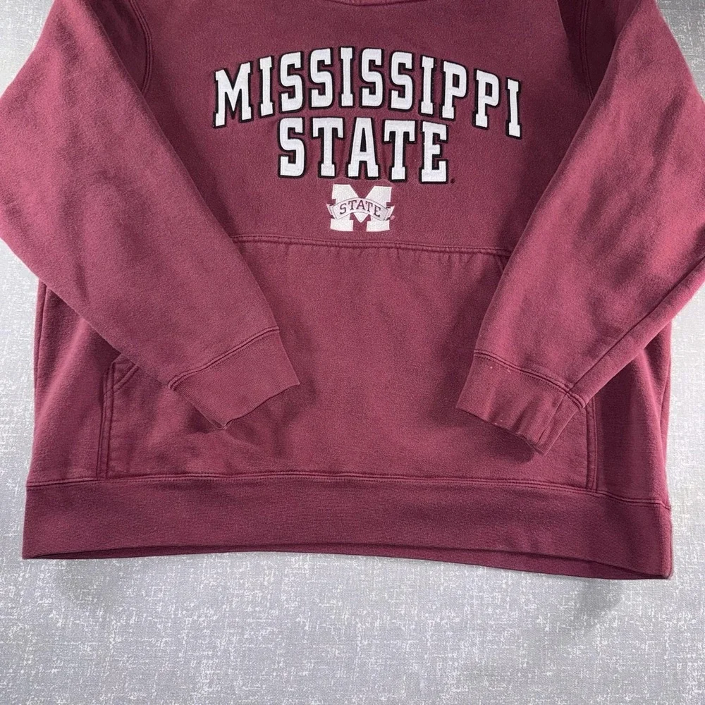 Mississippi State Bulldogs Hoodie Mens Large Red NCAA Basketball Team Edition